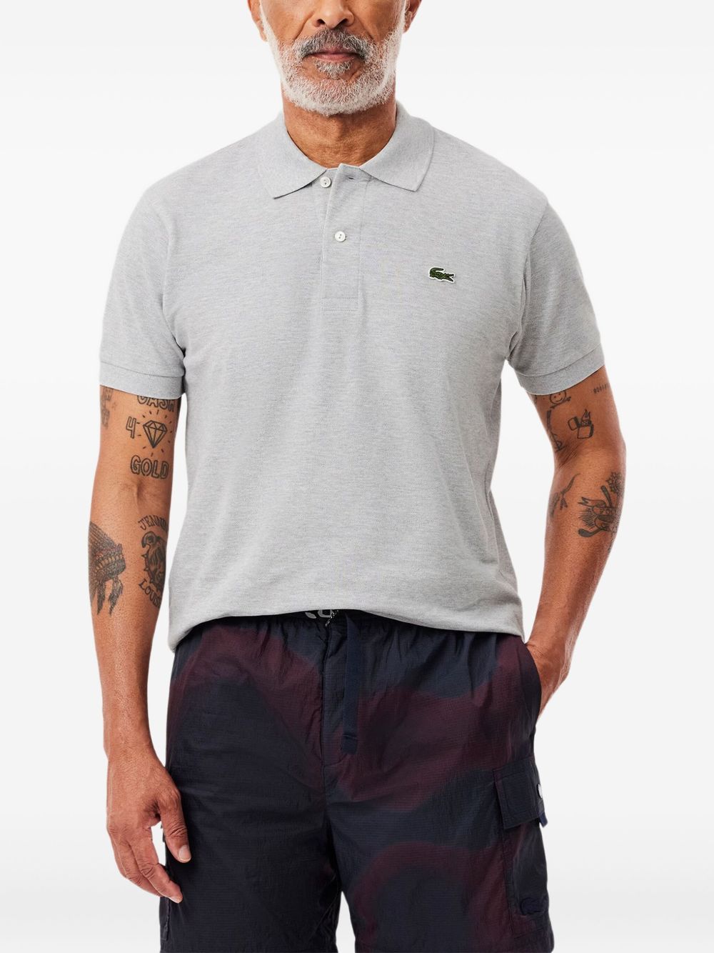 embroidered-logo polo shirt