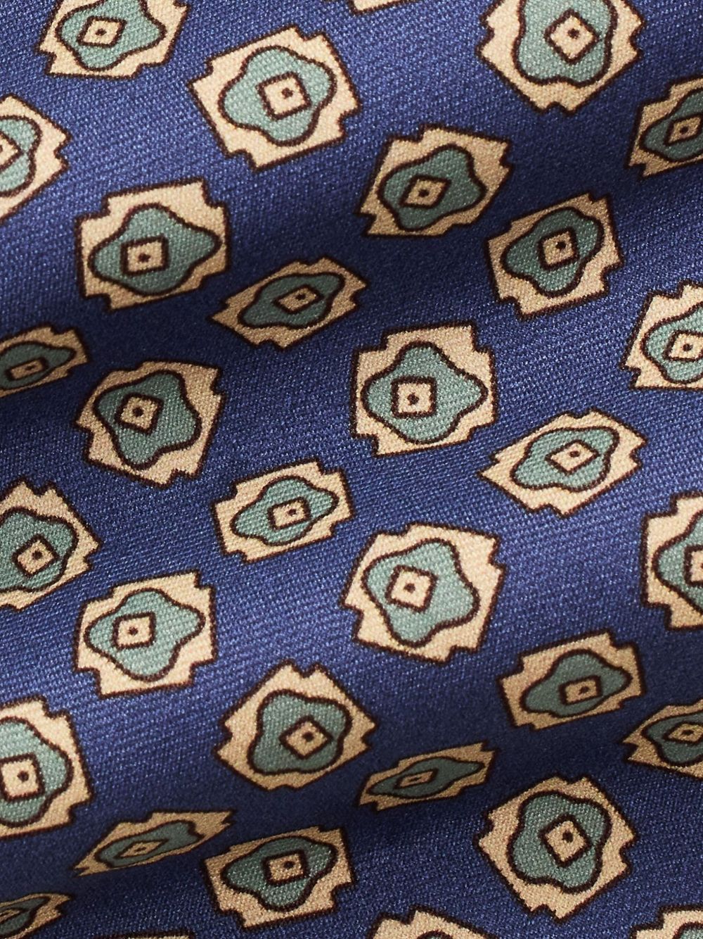 patterned silk tie