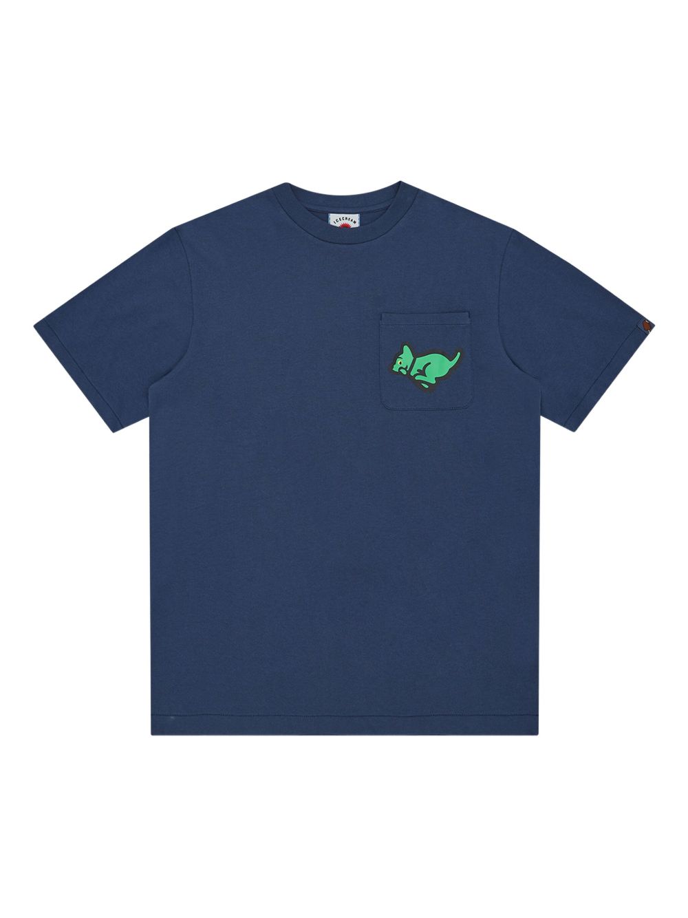 apple-print T-shirt