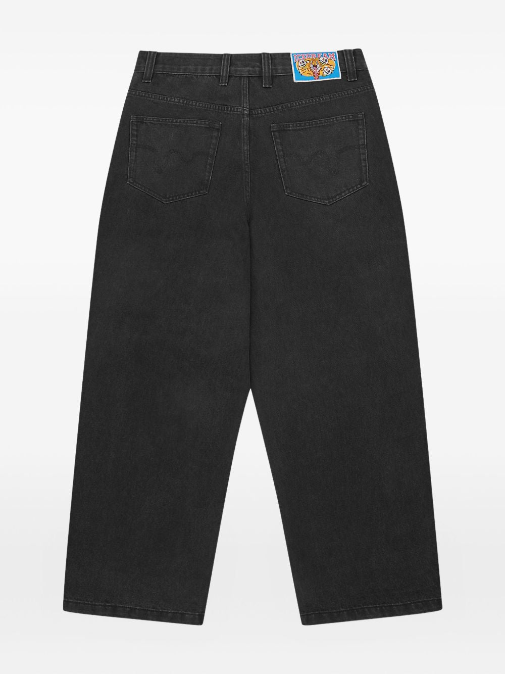 dog-print jeans