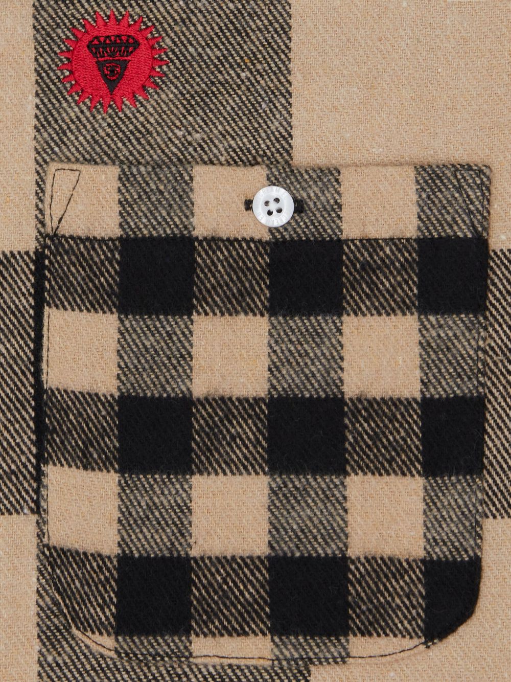 check-pattern pocket shirt