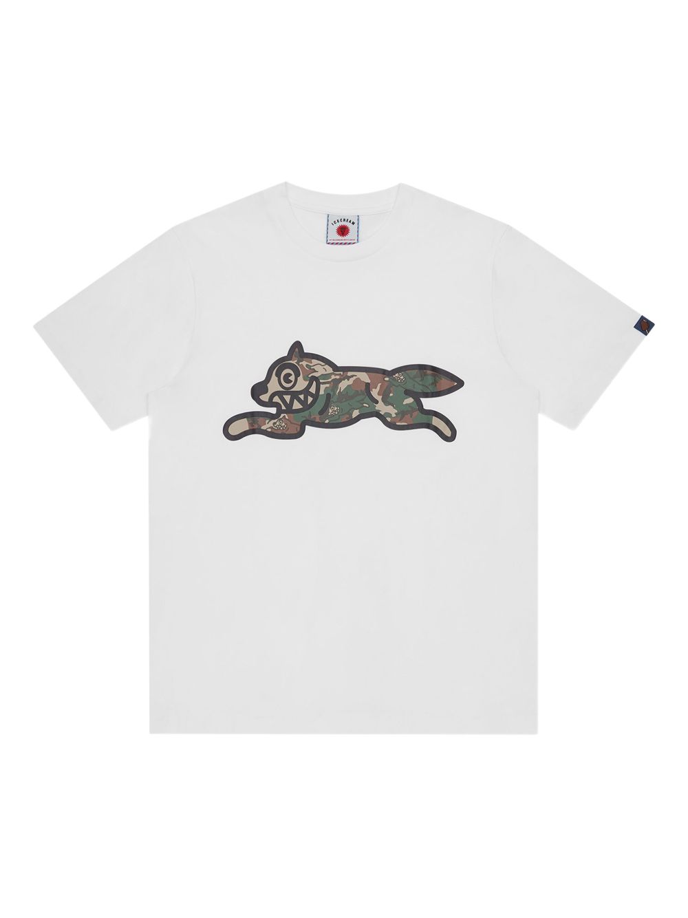 camouflage-print T-shirt