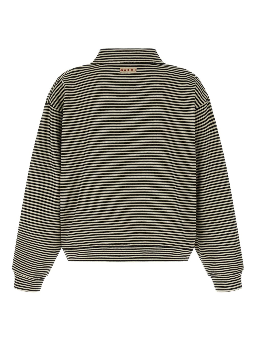 striped cotton sweatshirt