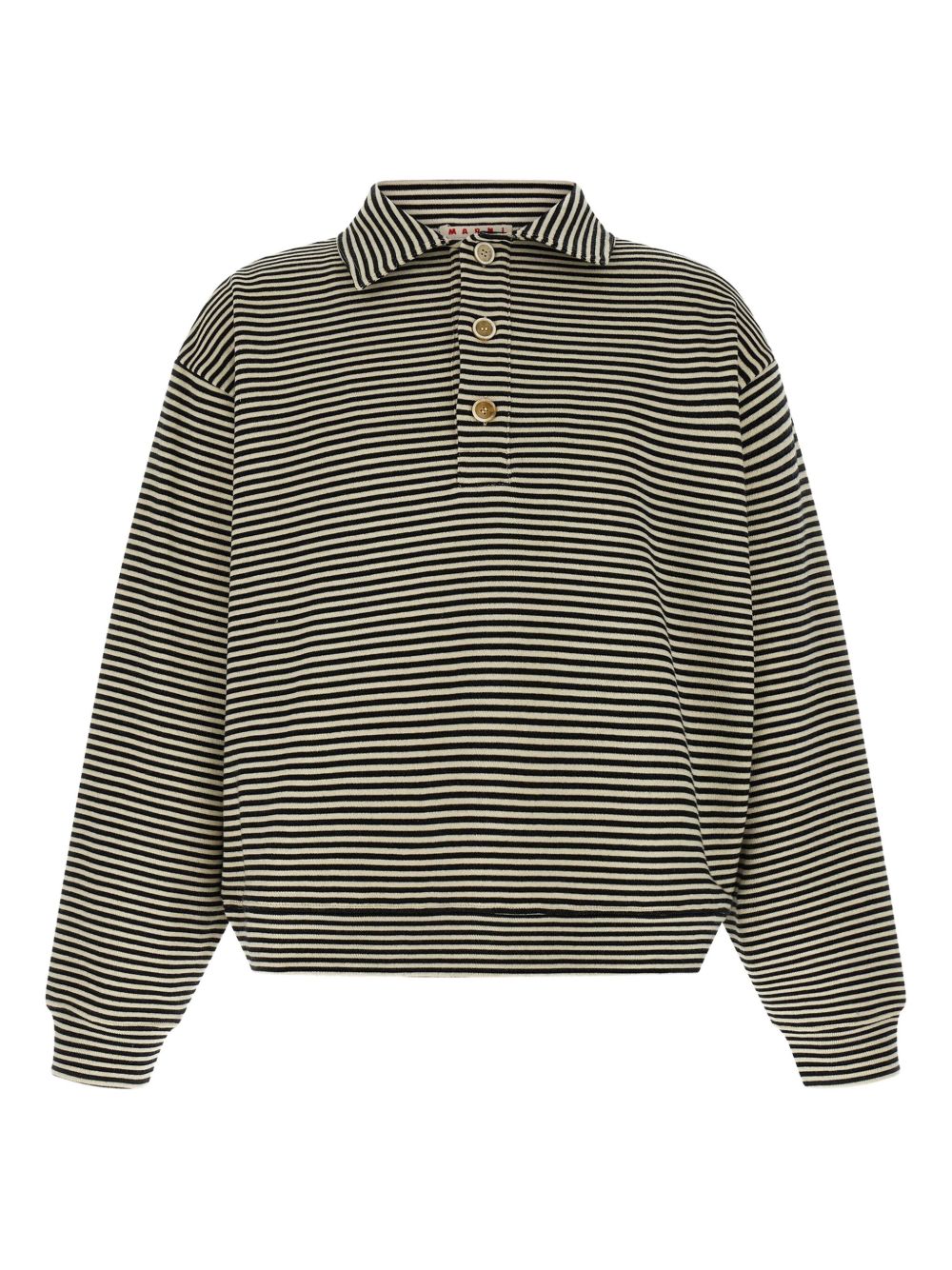striped cotton sweatshirt