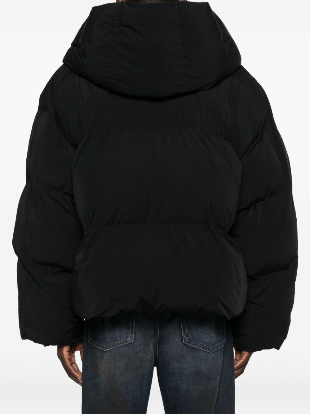 hooded puffer jacket
