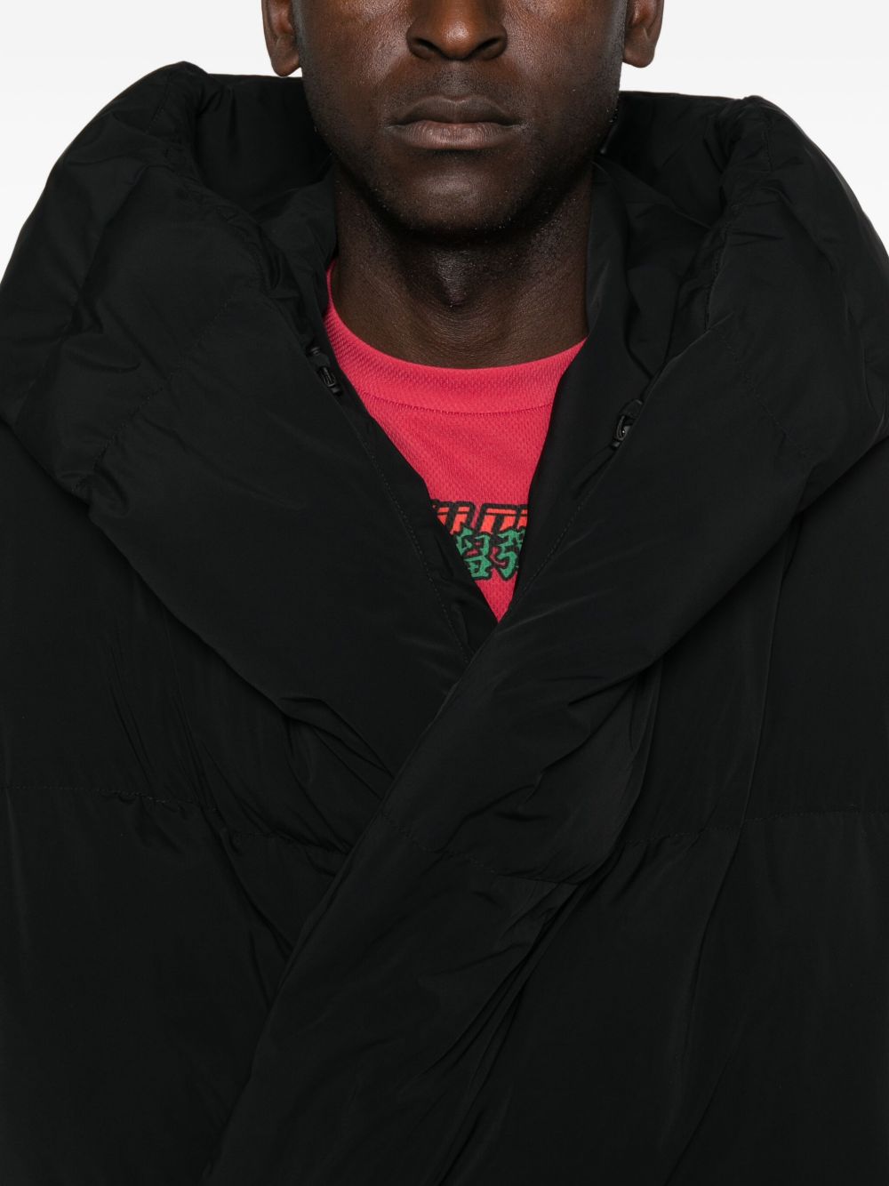 hooded puffer jacket