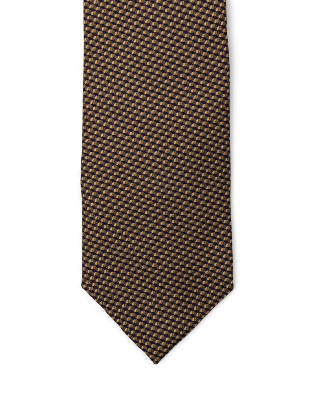 patterned silk tie