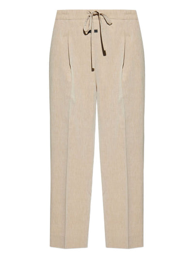 Pleat-Detailed Drawstring Trousers