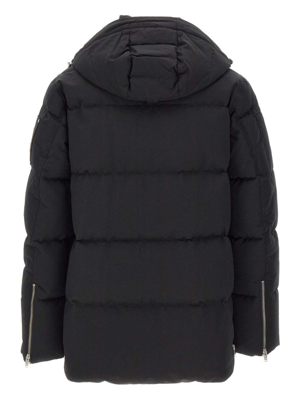 removable-hood quilted coat