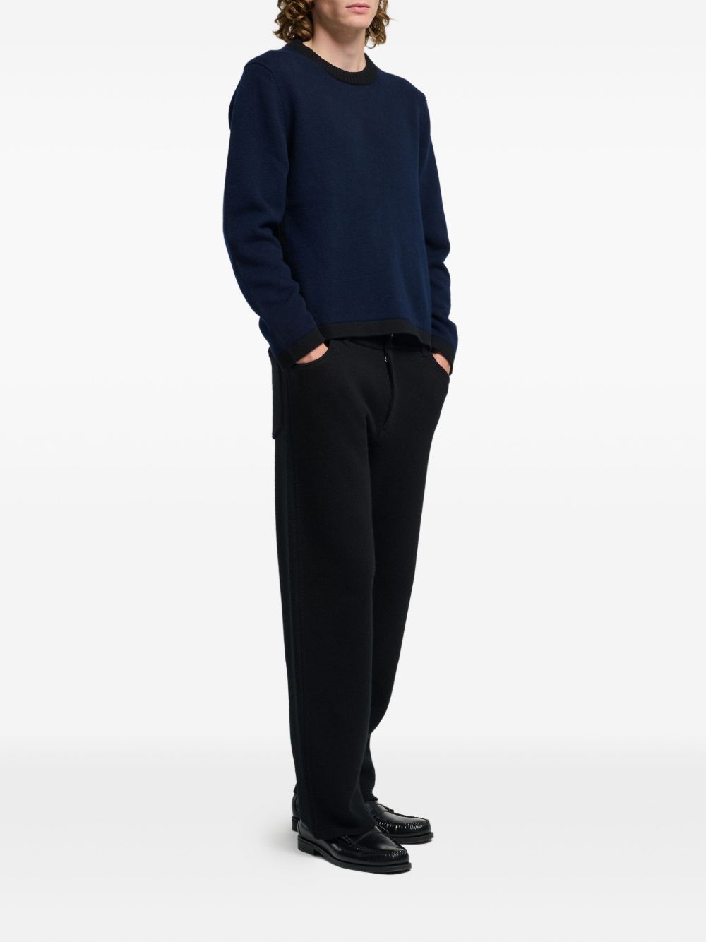 round-neck cashmere sweater