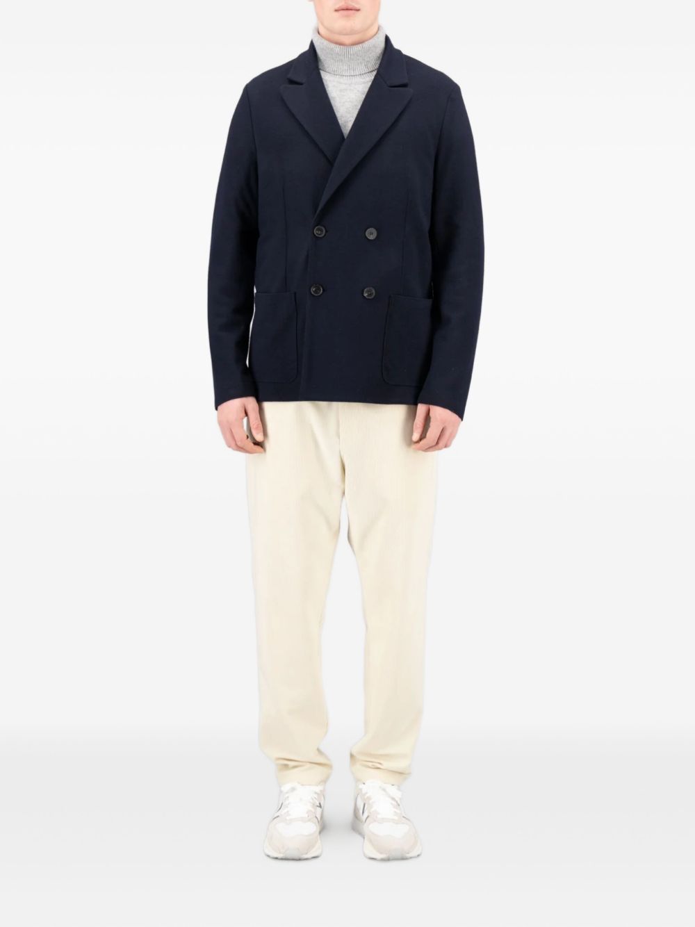 double-breasted wool jacket