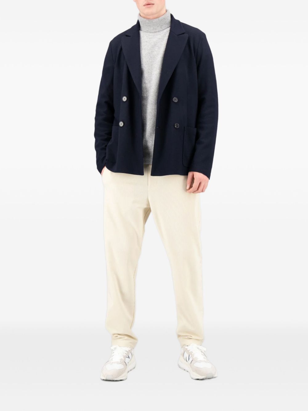 double-breasted wool jacket