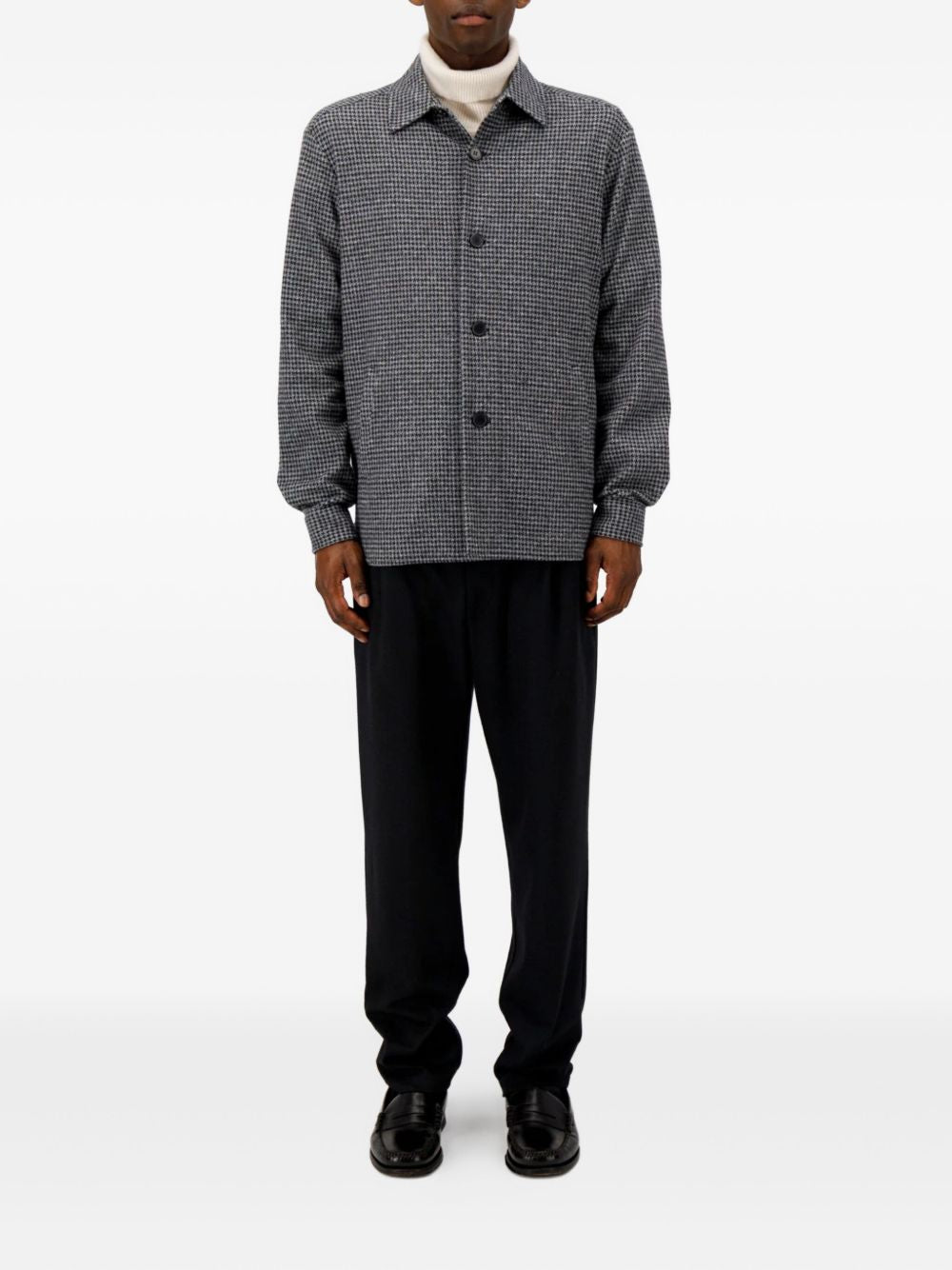 houndstooth wool jacket