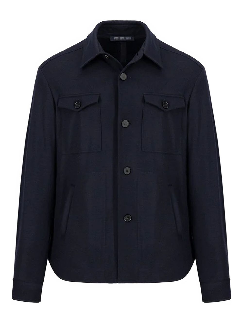 button-fastening shirt jacket