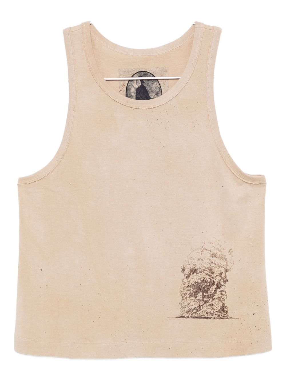 graphic-print vest