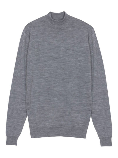 High-Neck Merino Wool Sweater