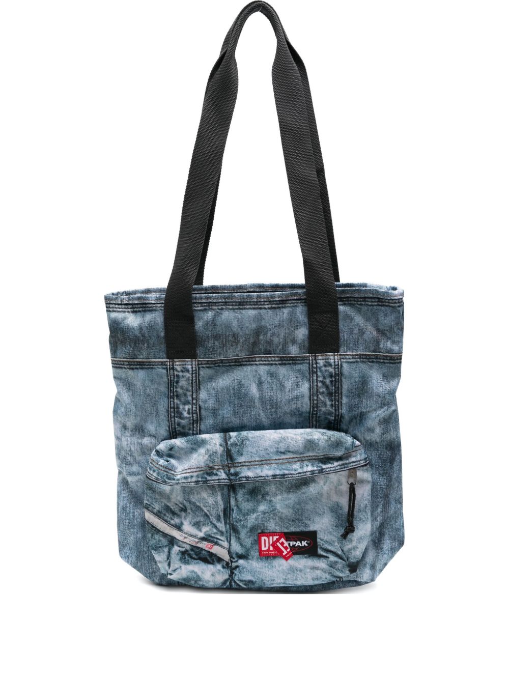 x Diesel denim-effect tote bag