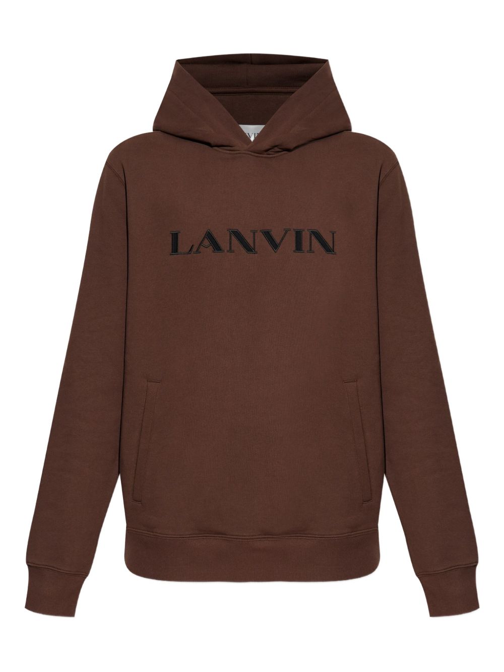 logo-embroidered hoodie
