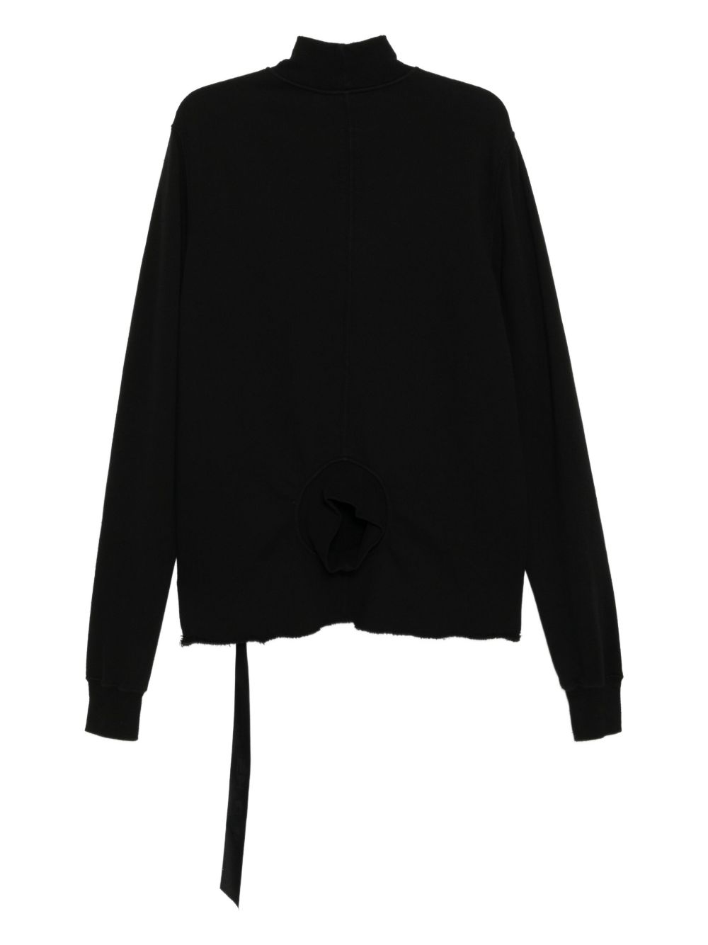 double funnel-neck sweatshirt 