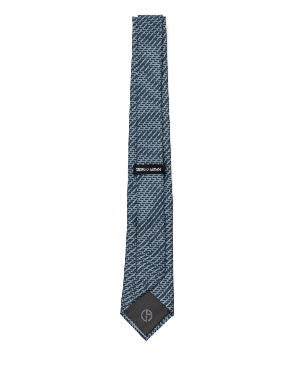 geometric-print tie