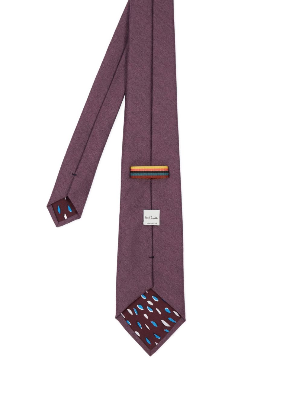 speckled-lining merino wool-cashmere blend tie