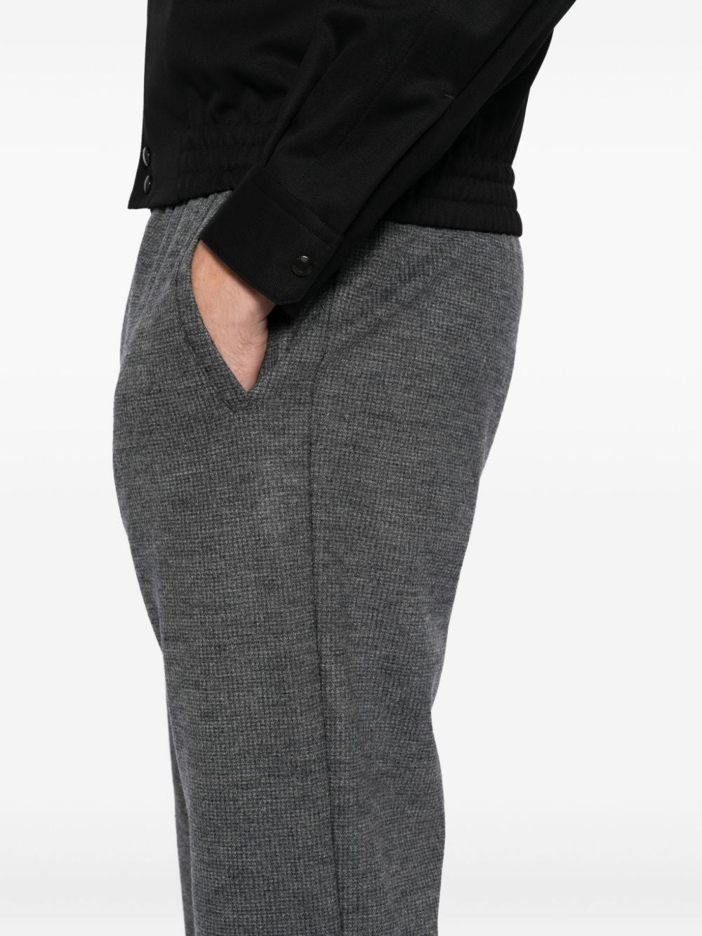 drawstring wool trousers