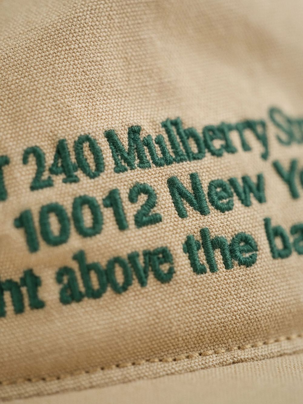 embroidered organic-cotton cap