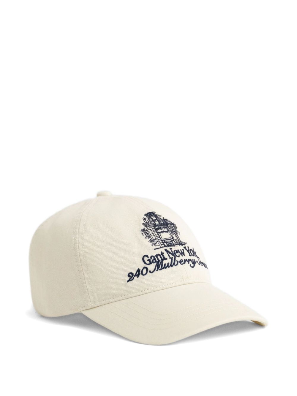embroidered organic-cotton cap