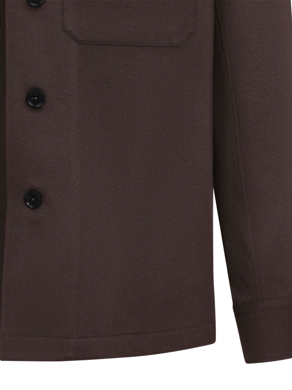 double-pocket cashmere shirt jacket