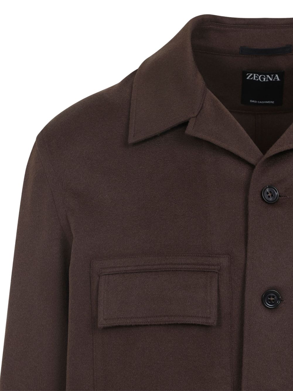 double-pocket cashmere shirt jacket
