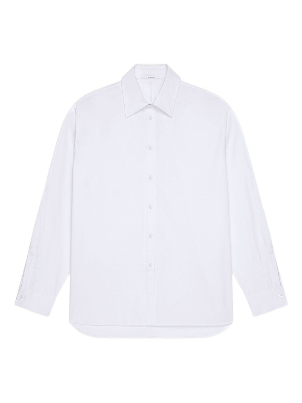 Couture Seam Cocoon long-sleeve cotton shirt