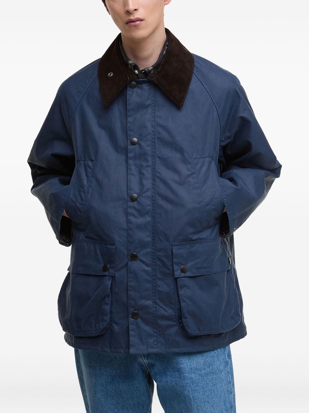 Bedale corduroy-collar jacket