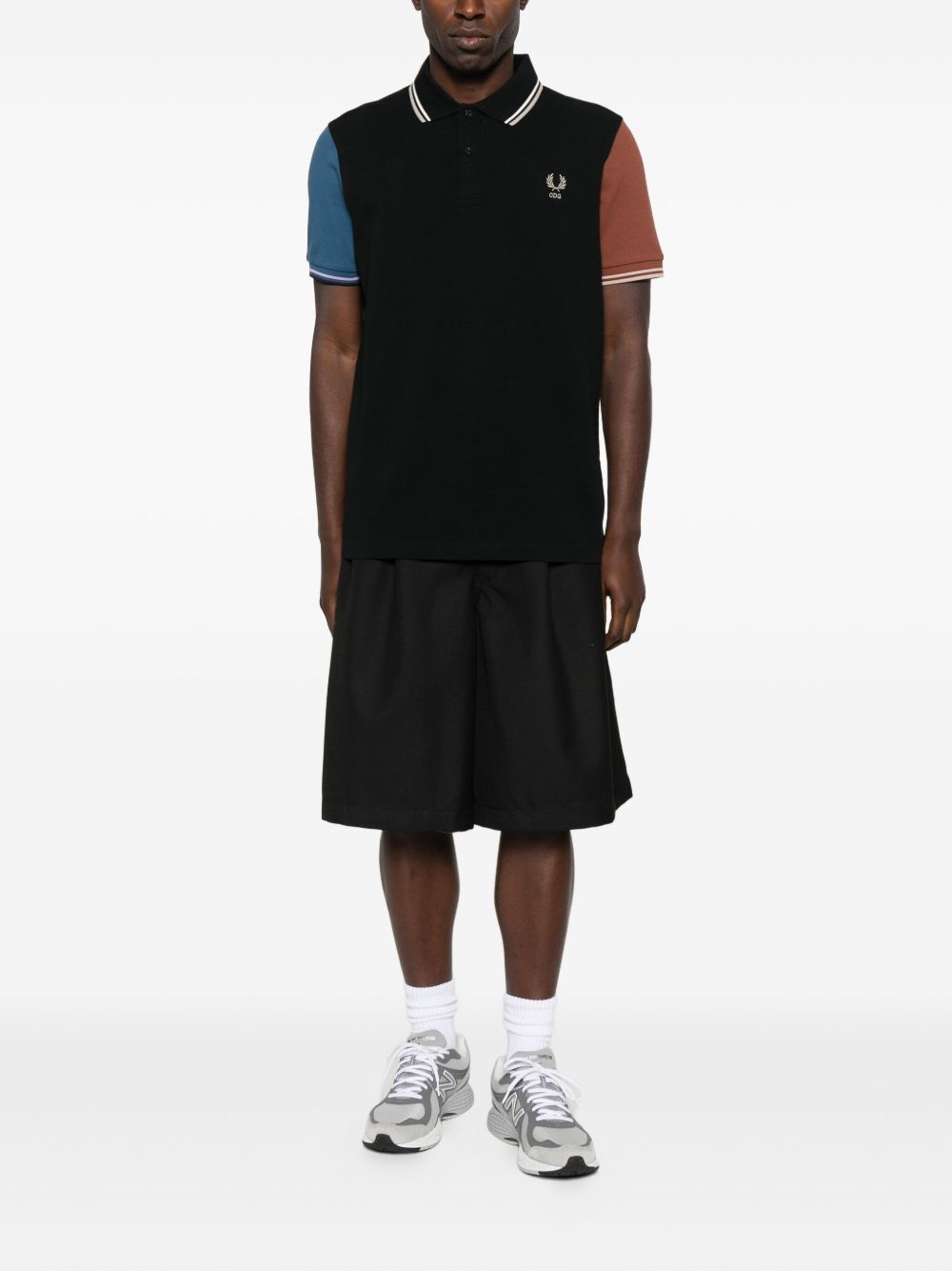 colour-block polo shirt