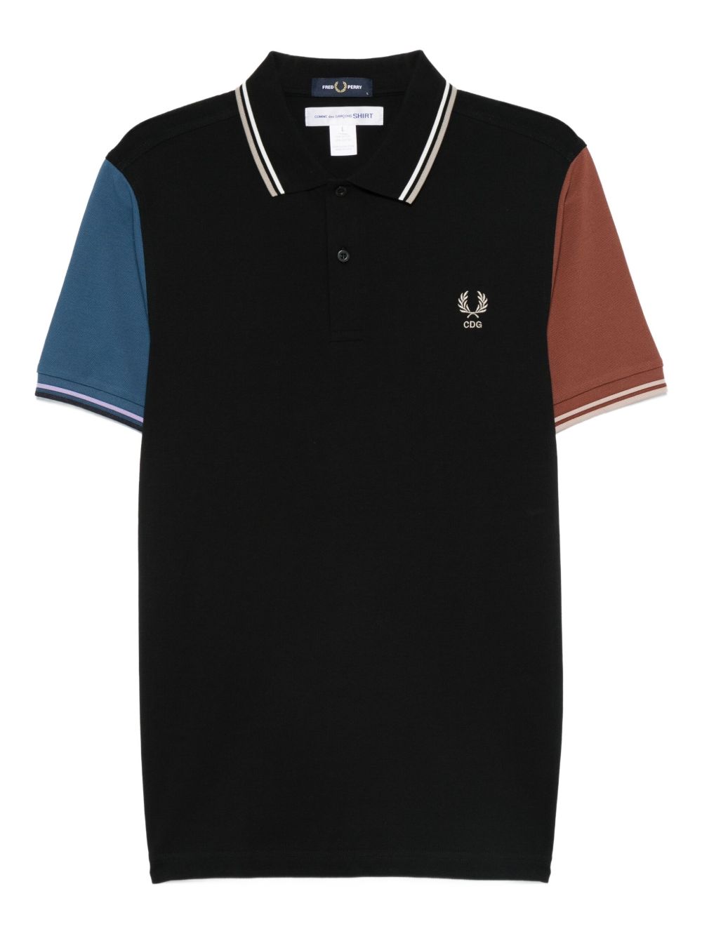colour-block polo shirt