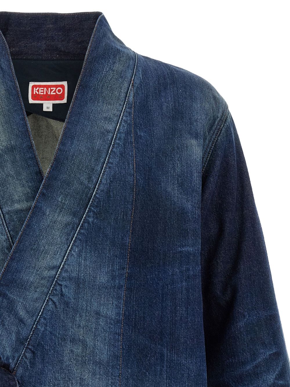 tie-front denim jacket