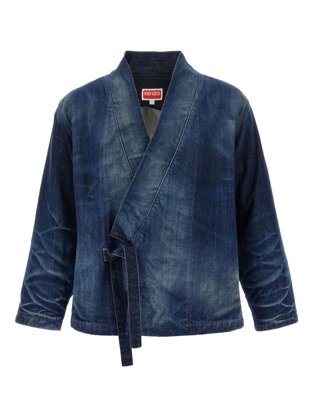 tie-front denim jacket
