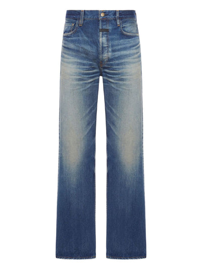 Straight-Leg Cotton Jeans