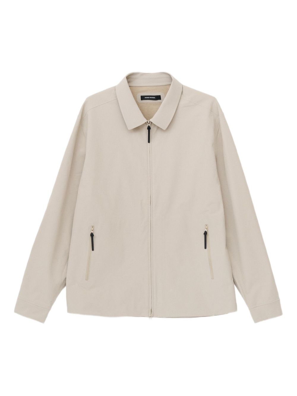 zip-front pocket shirt jacket
