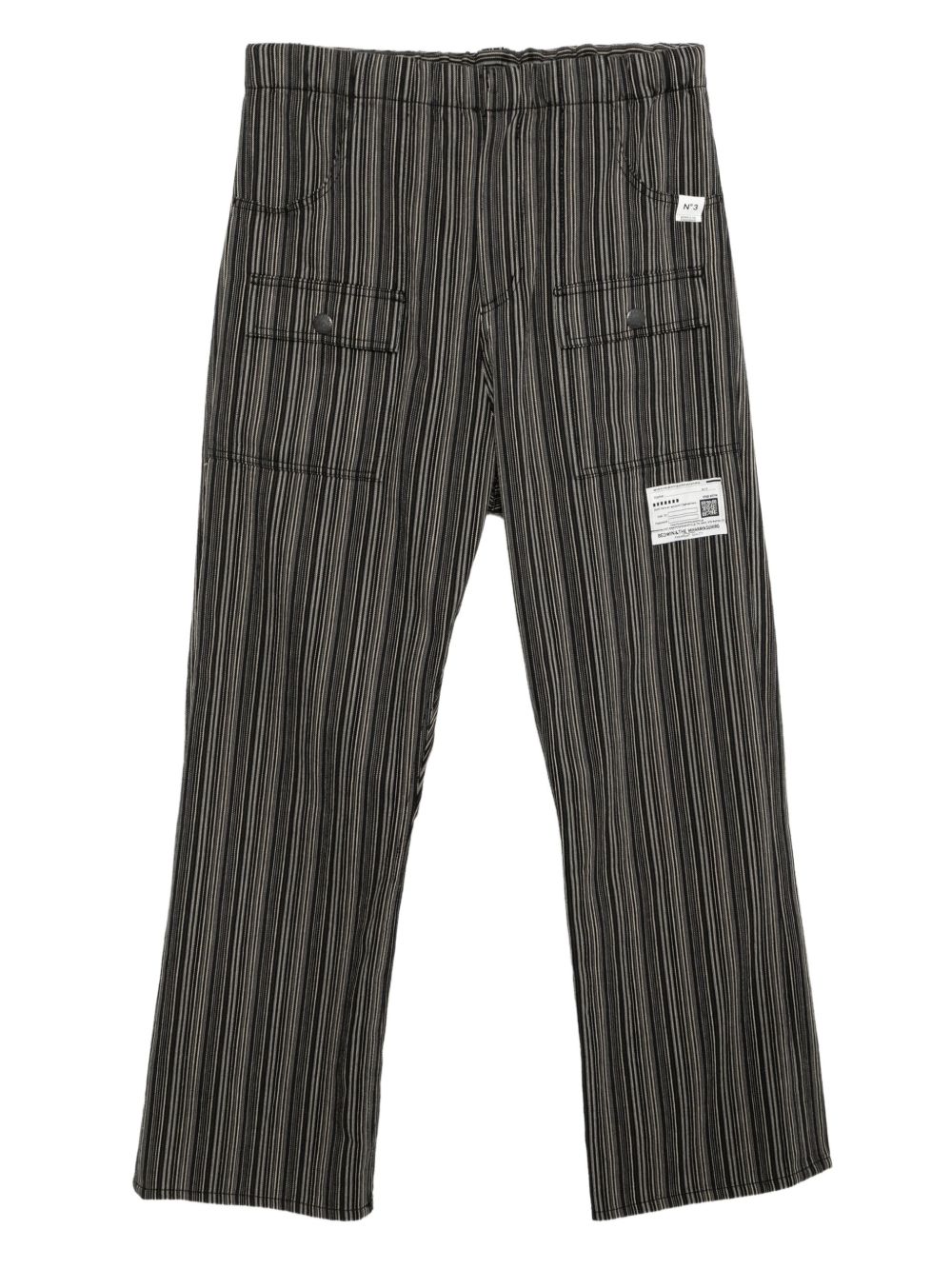 logo-patched straight-leg pants