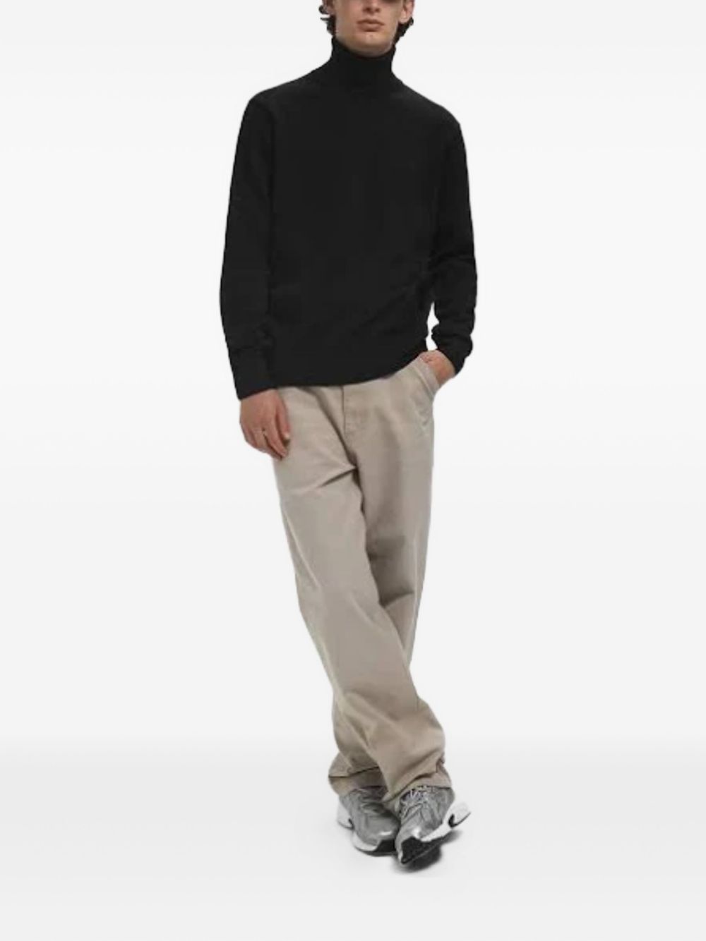 Ami de Coeur-embroidered turtleneck sweater