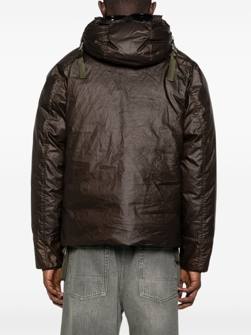 hooded drawstring jacket