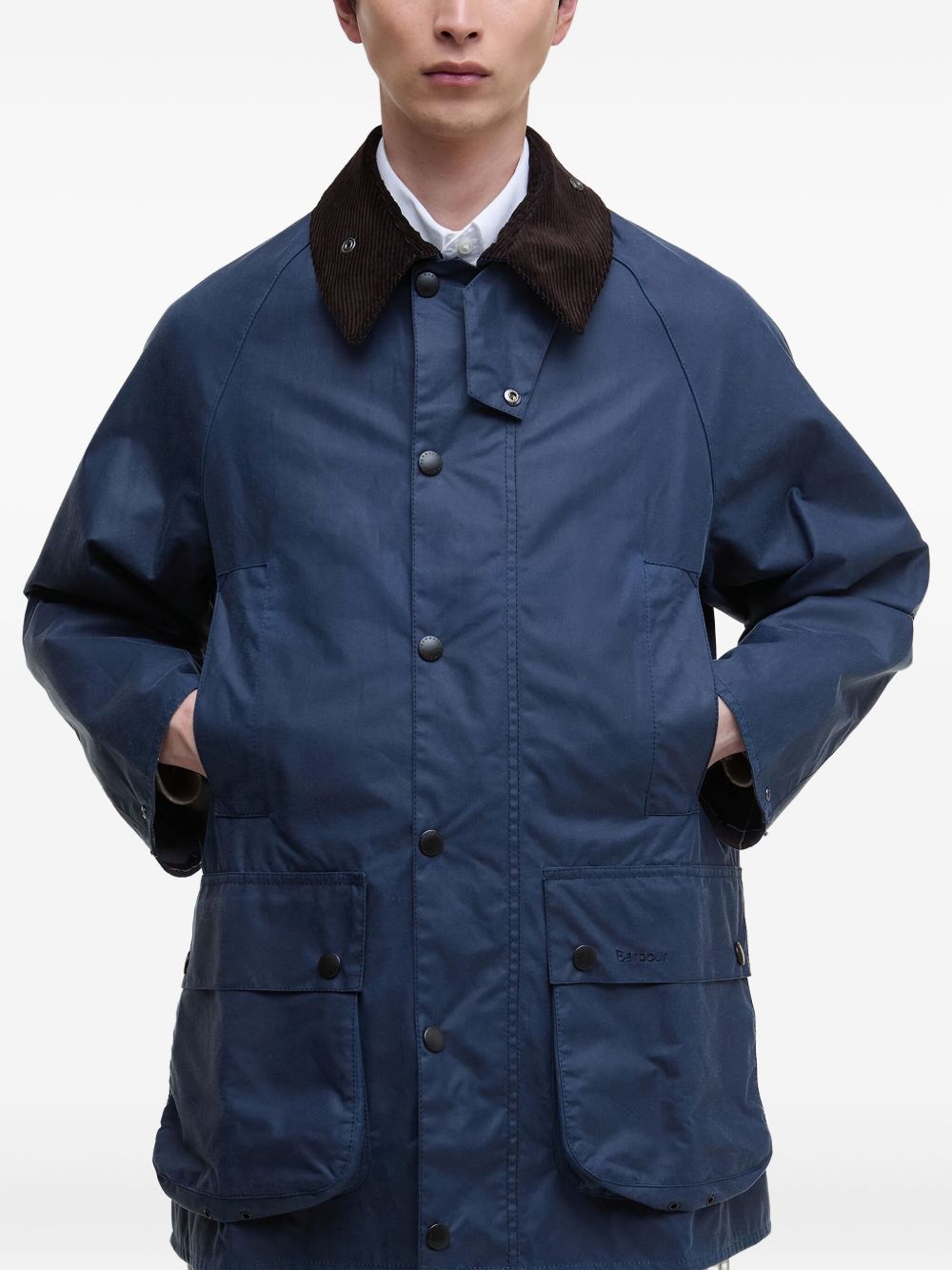corduroy-collar cotton jacket