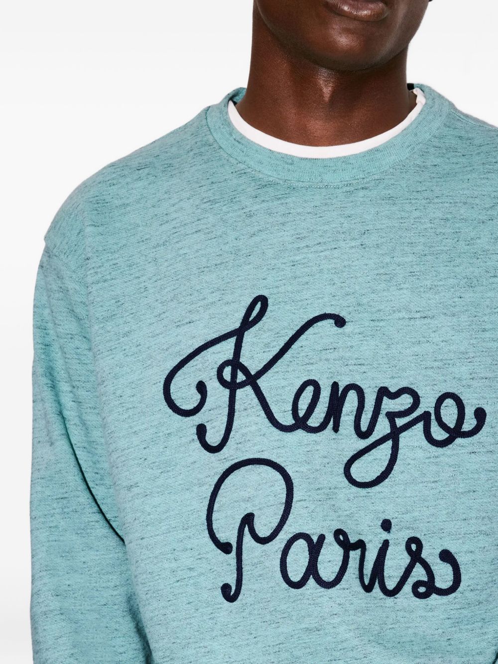 Paris Chainstitch-embroidered logo sweatshirt