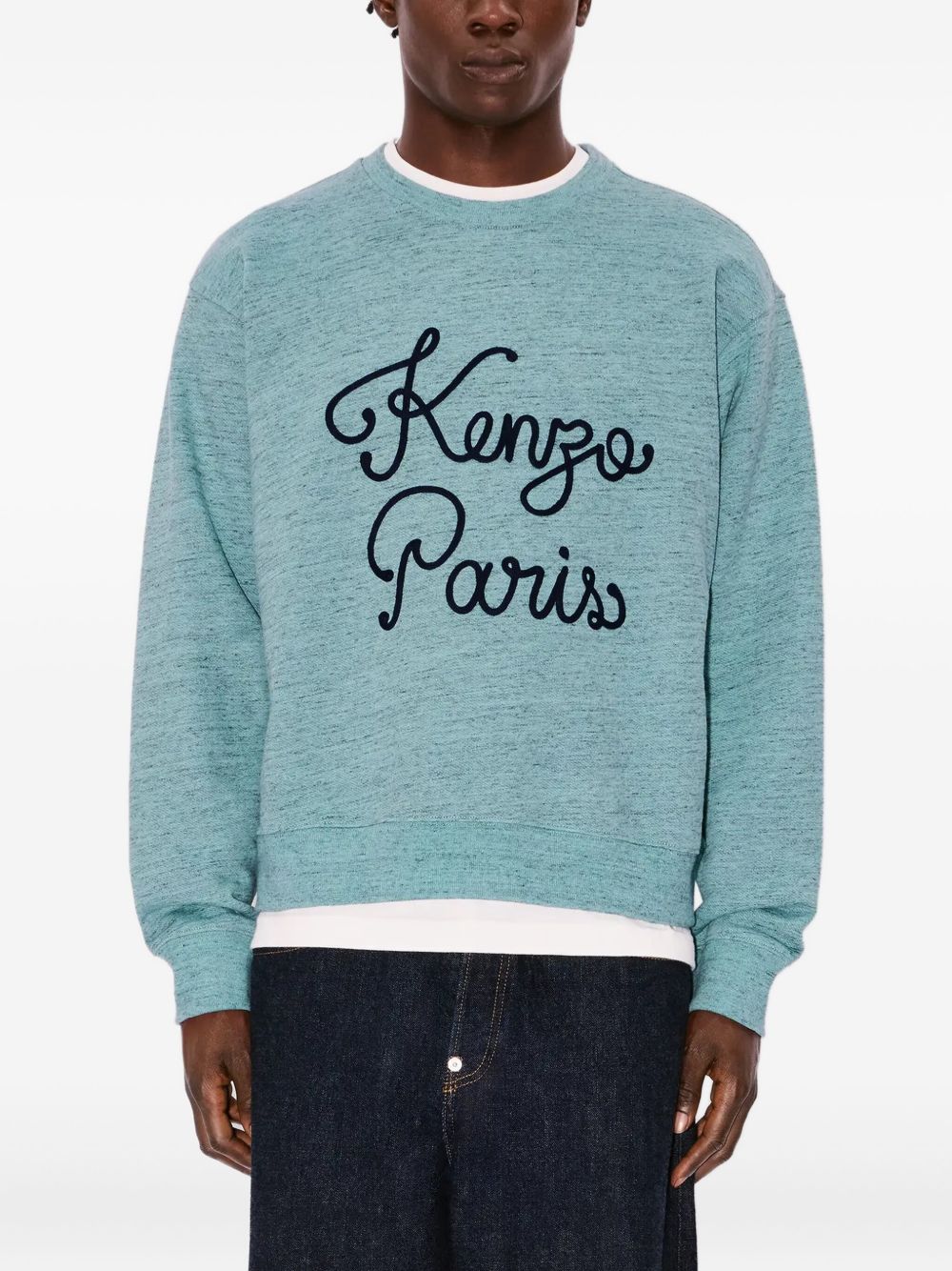 Paris Chainstitch-embroidered logo sweatshirt