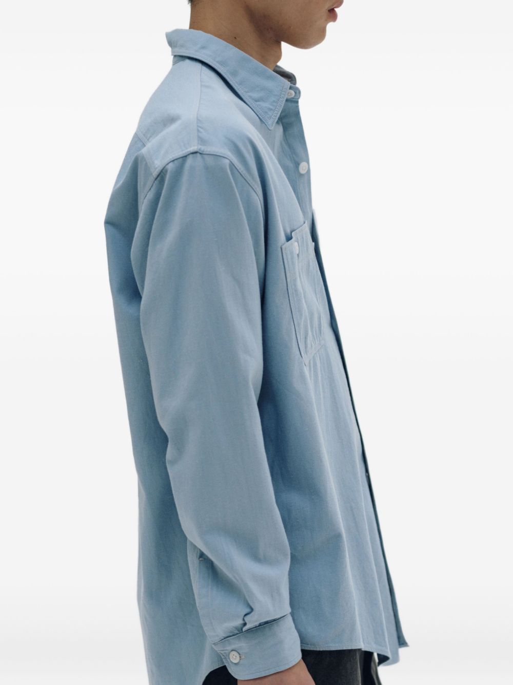 double-pocket long-sleeved shirt