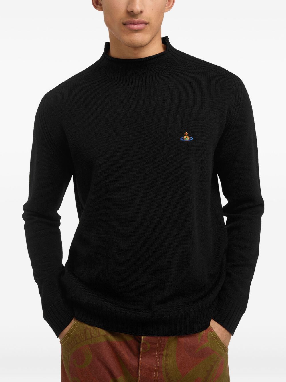 Orb-embroidered jumper