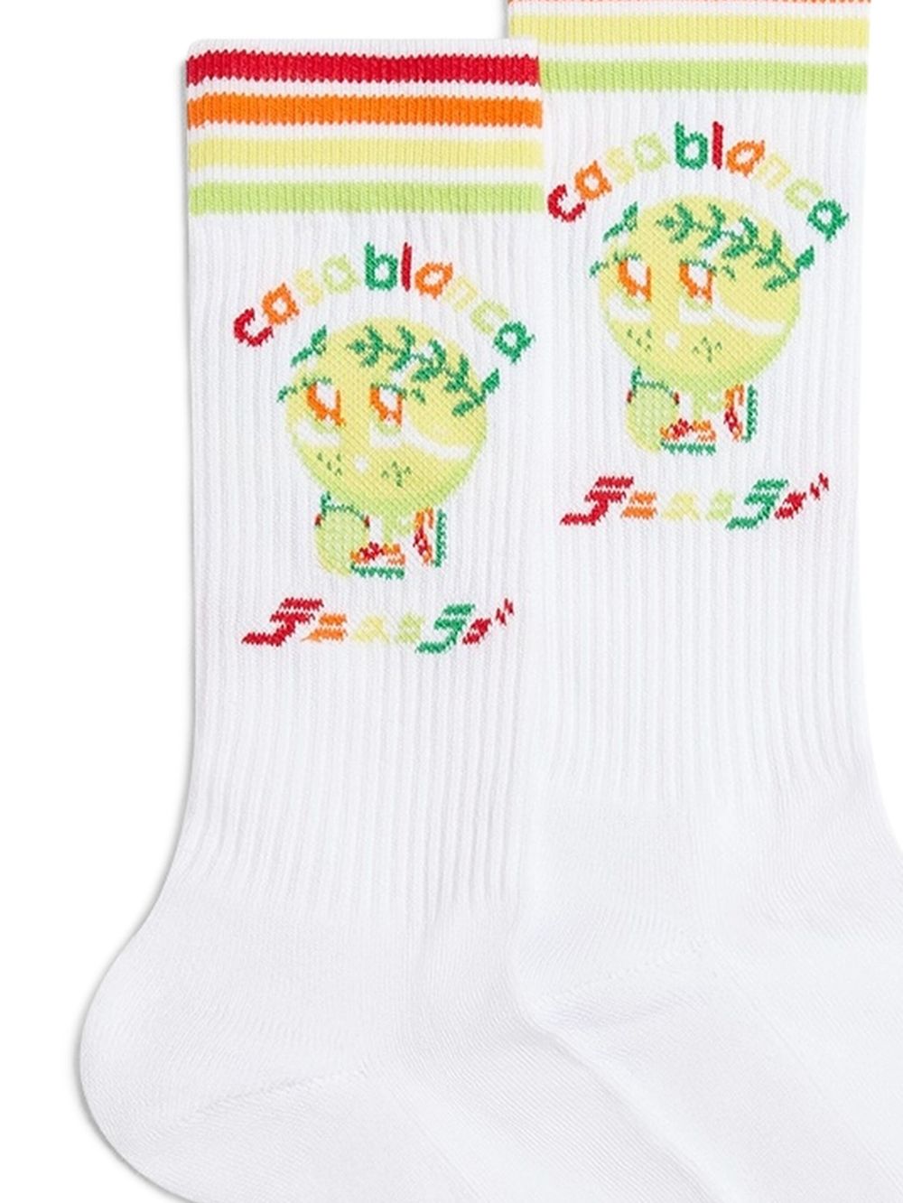 rainbow-stripe socks