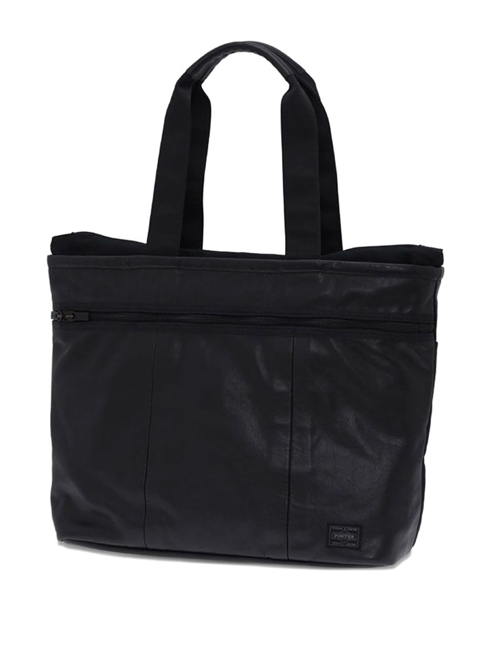 leather top-handles tote bag