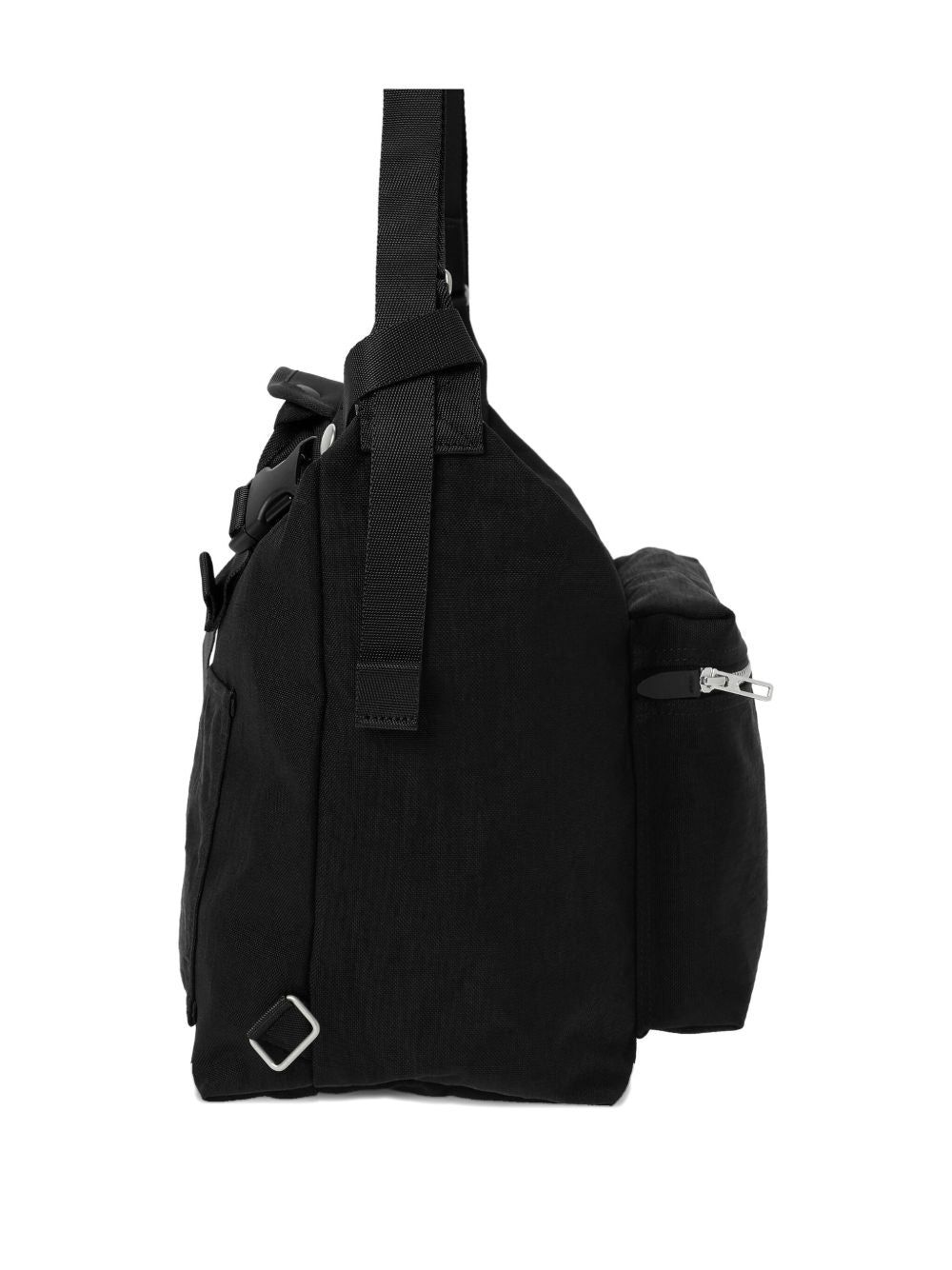 zip-fastening shoulder bag