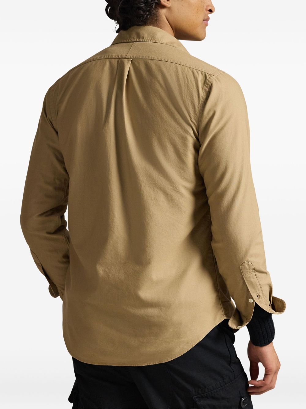 garment dyed long-sleeve sport shirt